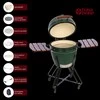 TunaBone Kamado classic kepsninė 21", M dydis, žalia
