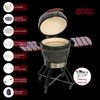 TunaBone Kamado Pro kepsninė 22", M dydis, tamsiai pilka