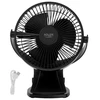 Ventiliatorius Adler Rechargeable Clip-on Desk Fan | AD 7342 | Table Fan | 5 W | Diameter 15.5 cm | Greičių skaičius 3 | Oscillation | Juodas