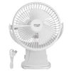 Ventiliatorius Adler Rechargeable Clip-on Desk Fan | AD 7342 | Table Fan | 5 W | Diameter 15.5 cm | Greičių skaičius 3 | Oscillation | Baltas