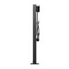 Juodas Wallbox Eiffel Basic Dual stovas, šoninis profilis