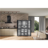 Whirlpool Šaldytuvas | WQ9I FO2BX EF | Energy efficiency class E | Free standing | Side by side | Height 187.6 cm | No Frost system | Šaldytuvas net capacity 355 L | Šaldiklis net capacity 237 L | Ekranas | 41 dB | Juodas