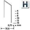 Verschiedene NOVUS Staples H 37 6MM 5000pc SUPERHARD
