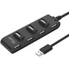 Equip 7 prievadų USB 2.0 šakotuvas, USB 2.0, USB 2.0, 480 Mbit/s, juodas, Kinija, CE, RoHS
