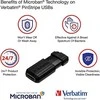 Verbatim PinStripe 128GB USB atmintukas USB A tipo 2.0 Juoda