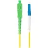 LANBERG šviesolaidinis patchcord SM LC/UPC-SC/APC simplex 2m LSZH g657a1 3.0mm geltonas