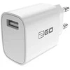 Įkroviklis 2GO Įkroviklis su kablem Lightning - balta 10,5W 1x USB-A