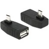 USB micro-B į USB-A OTG kampiniai adapteriai