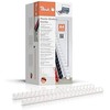 Peach Peach Binderücken baltas 16mm 100er-Pack