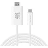 4Smarts USB-C į HDMI laidas 2m baltas (baltas)