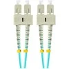 LANBERG šviesolaidinis laidas MM SC/UPC-SC/UPC dvipusis 5m LSZH om3 50/125 3.0mm aqua