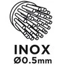 Graphite Grafitinis vielinis šepetys 100 mmxM14 INOx - 57H583