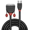HDMI Laidas - LINDY Juodas Line HDMI M/M DVI-D, 1920x1200 60Hz, 5 m, Juodas