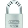 ABUS 64TI/40, Įprastinė pakabinama spyna, Raktinė spyna, Skirtinga rakto funkcija, Sidabrinė, Aliuminis, Grūdintas plienas