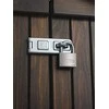 ABUS 64TI/40, Įprastinė pakabinama spyna, Raktinė spyna, Skirtinga rakto funkcija, Sidabrinė, Aliuminis, Grūdintas plienas