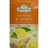 Vaisinė ir žolelių arbata AHMAD ALU LEMON &amp; GINGER, 20 vokelių po 2g