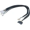 Akasa Flexa FP5S PWM Splitter Cable (5 Fans) – sleeved, 45cm
