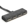 Akasa RGB LED Splitter kabelis, nuo 1 iki 4 vnt., 10cm, juodas AK-081