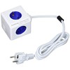 Galia - Allocacoc PowerCube Extended USB 4x Grounded 2x USB 1.5m Mėlyna