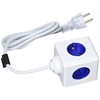 Galia - Allocacoc PowerCube Extended USB 4x Grounded 2x USB 1.5m Mėlyna