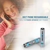 1x2 Ansmann maxE NiMH rech.bat. Mikro AAA 800 mAh DECT TELEFONAS