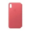 Apple iPhone XS Max odinis atverčiamas dėklas - Rožinis (Peony Pink)