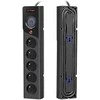 ARMAC Surge Protector Z5 1,5m 5x prancūziški lizdai 10A kabelių laikiklis juodas