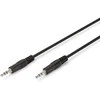 Digitus ASSMANN Audio pajungimo laidas, stereo 3.5mm, 1.50m, M/M, juodas, AK-510100-015-S