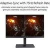 ASUS 23.8? 1080P MONITORIUS (VA24EQSB) – FULL HD, IPS, 75HZ, VIDUOTI GARSIAKARIAUSIAI, AKIŲ PRIEŽIŪRA, ŽEMAS Mėlyno ŠVIESA, BE BIRGOJIMO, MONTAVIMAS VESA, AUKŠČIO REGULIAVIMAS, BE RĖMŲ, EKRANAS, USB TRANSPORTAS, HDMI, VGA