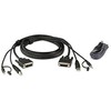 Aten ATEN 2L-7D02UDX2 Rinkinys kabelis USB DVI-D Dual-Link Secure KVM