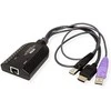Aten USB HDMI virtualios laikmenos KVM adapteris su intelektualiosios kortelės palaikymu | Aten | 1 x RJ-45 lizdas, 2 x A tipo USB kištukas 1 x HDMI kištukas