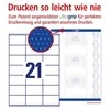 Lipnios etiketės Avery Zweckform, A4, 70x41mm, 21 etiketė lape, 100 lapų, baltos spalvos