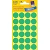 Lipdukai Avery Zweckform, apvalūs, Ø18mm, 96vnt pakuotėje, žalios spalvos