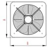 AWENTA ašinis ventiliatorius fi 320 110W IP42 metal (WOC320)