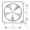 AWENTA ašinis ventiliatorius fi 320 110W IP42 metal (WOC320)