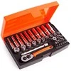 Bahco Ilgų ir trumpų galvučių komplektas 4-13mm + bits PH,PZ,HEX,TORX 37 vnt 1/4"
