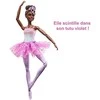 Mattel HLC26 Barbie Ballerina Doll Magic Lights Brunette | Mattel