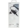 Hub 6in1 Baseus AcmeJoy serijos USB-C iki 2xUSB 3.0 + USB 2.0 + USB-C PD + HDMI + RJ45 (tamsiai pilka)