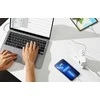 Baseus GaN5 Pro sieninis įkroviklis 2xUSB-C + USB, 140 W (balta)