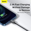 Baseus Superior serijos USB - Lightning kabelis 2.4A 1m - Juodas
