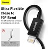 Baseus Superior serijos USB - Lightning kabelis 2.4A 1m - Juodas