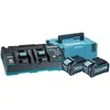 Makita Akumuliatorių ir kroviklio komplektas XGT®, 40Vmax 191U00-8 XGT® • 40Vmax • 2vnt 4.0Ah • DC40RB