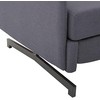 Beliani Dvivietė išskleidžiama sofa BELFAST pilka