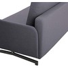 Beliani Dvivietė išskleidžiama sofa BELFAST pilka