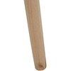 Beliani Shumee Metalo puodas 30 x 30 x 47 cm juoda su lengvos medienos AGROS