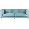 Beliani 3 vietų sofa ARVIKA aksominė mėlyna