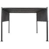 Beliani Lumarko Garden Paviljonas LED 310 x 310 cm tamsiai pilka PARGA!
