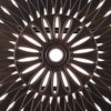 Beliani Sodo lentelė 102 x 165 cm rudos spalvos Lizzano