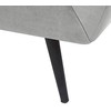 Beliani 3 vietų sofa LENVIK, veliūrinė, pilka