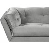 Beliani 3 vietų sofa LENVIK, veliūrinė, pilka